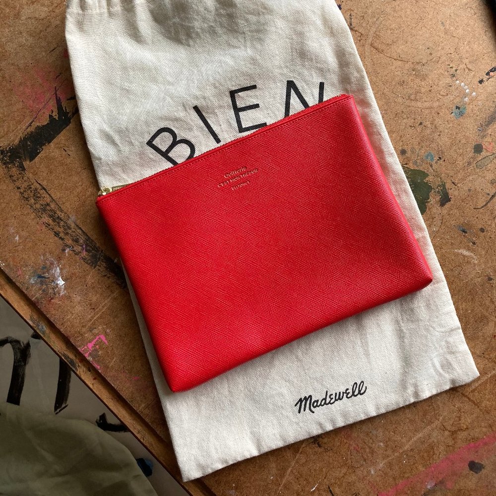 Delfonics Pouch Red Madewell pencil case makeup